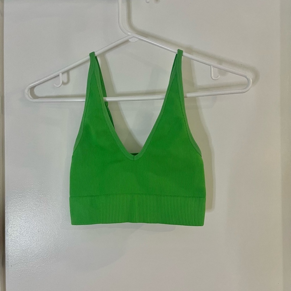 GARAGE Plunge Top green  size xs